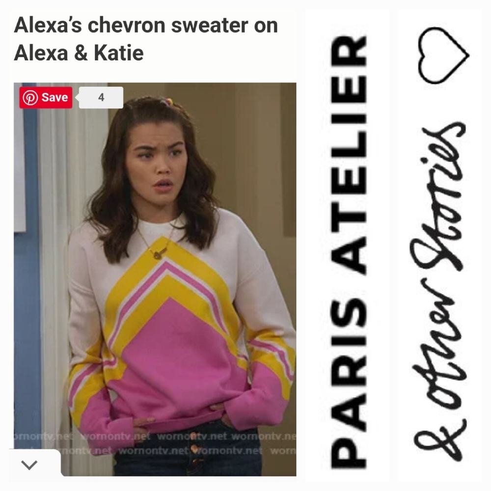 PARIS ATELIER & OTHER STORIES as seen on Alexa & Katie show TV cotton sweater